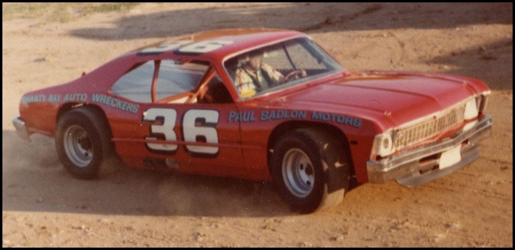 John Eacott in his Nova at Barrie Speedway 1976. Courtesy of Rod McLeod